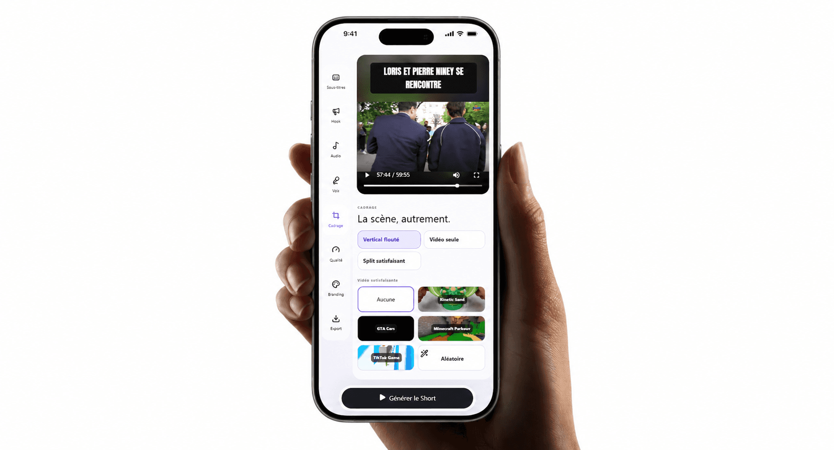 Interface produit MasterVid